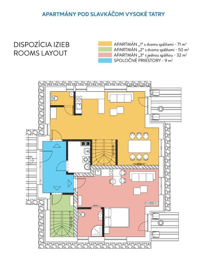 Apartmany Pod Slavkacom - Vysoke Tatry Veľký Slavkov Екстериор снимка